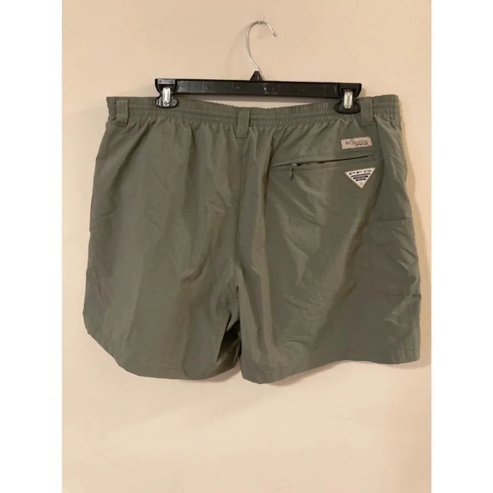 Mens Columbia PFG Swim Trunks Olive Green XXL‎ Omni shade